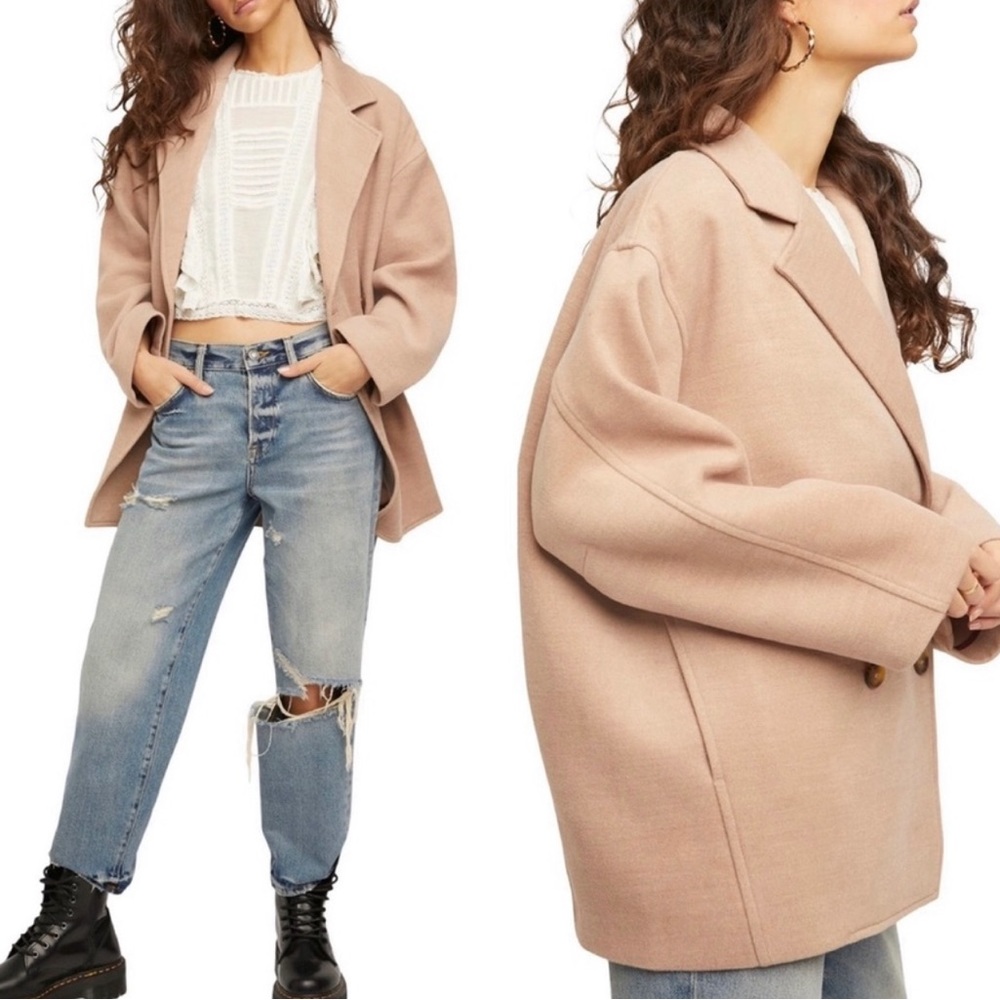 NWT Free People Hannah Soft Slouchy Blazer Jacket - Picture 5 of 10